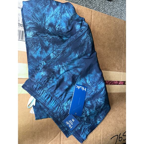 Huk Pursuit Volley Printed Swim Shorts for Men - Naval Academy - 2XL - Picture 7 of 7